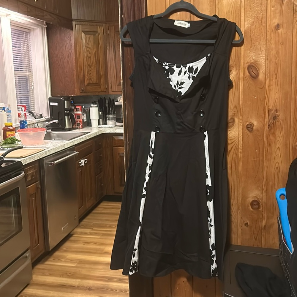 Black and white dress